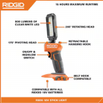 Ridgid 18V Cordless LED Stick Light (Tool Only)